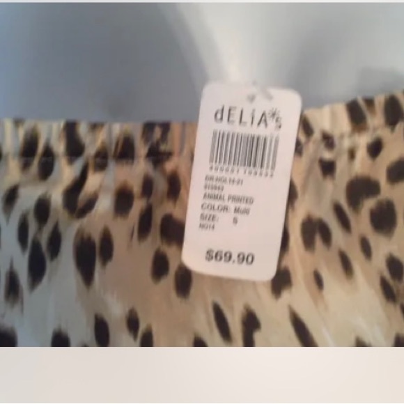 (NWT) Delia's Junior's Size Small Animal Print Strapless Dress Retails @ $69.90 - Picture 7 of 7